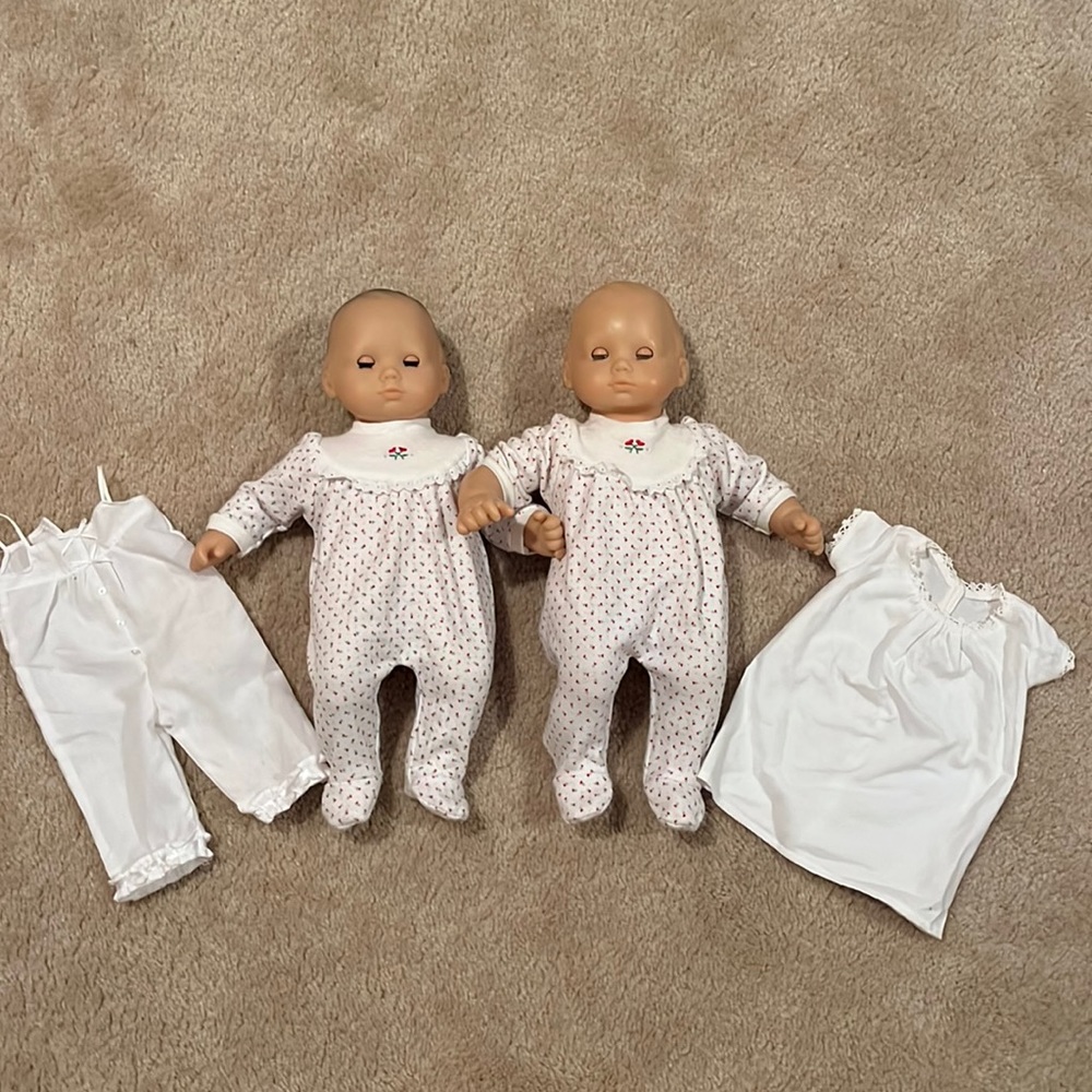 Bitty Baby Twins with Pajama Outfits